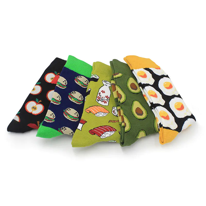 Food Series Socks - Avocado and Egg Design
