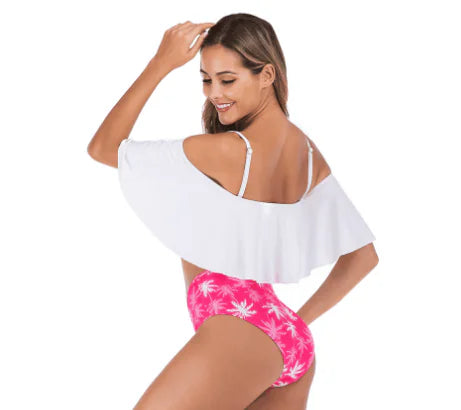 Women's High-Waisted Hollow Swimwear Bikini