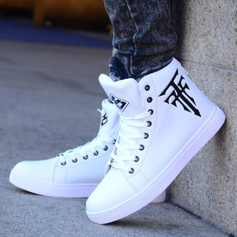 Trendy High-Top Men's Sports Casual Board Shoes
