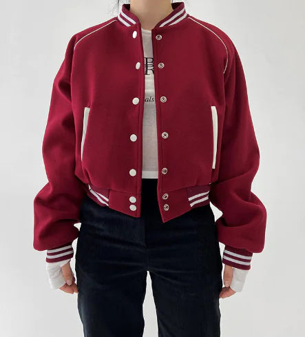 American Retro College Style Baseball Uniform Jacket