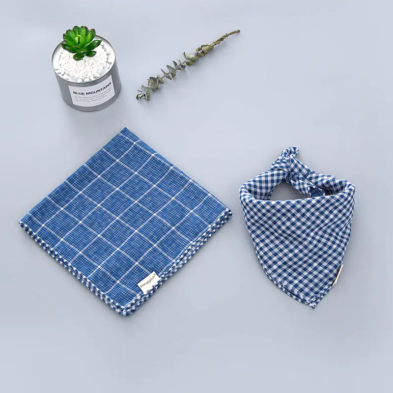 Double-sided Dog Turban Birthday Gift Water Bib