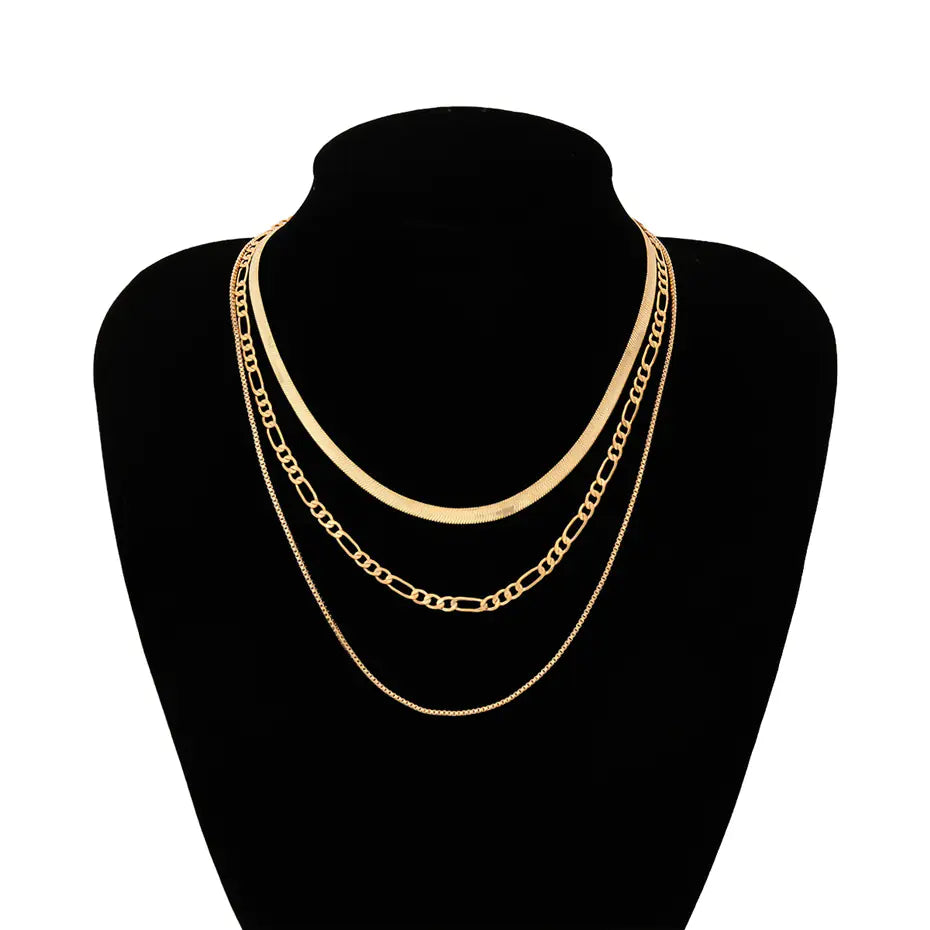 Punk Metal Snake Bone Chain Necklace for Women