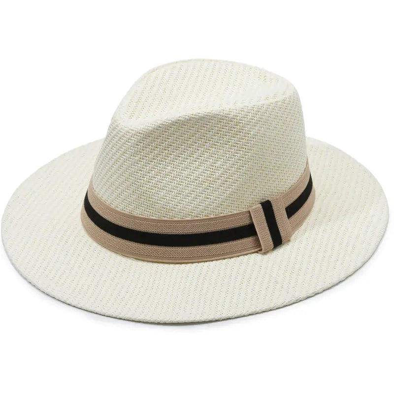 Wide Brim Straw Hat for Beach Sun Protection