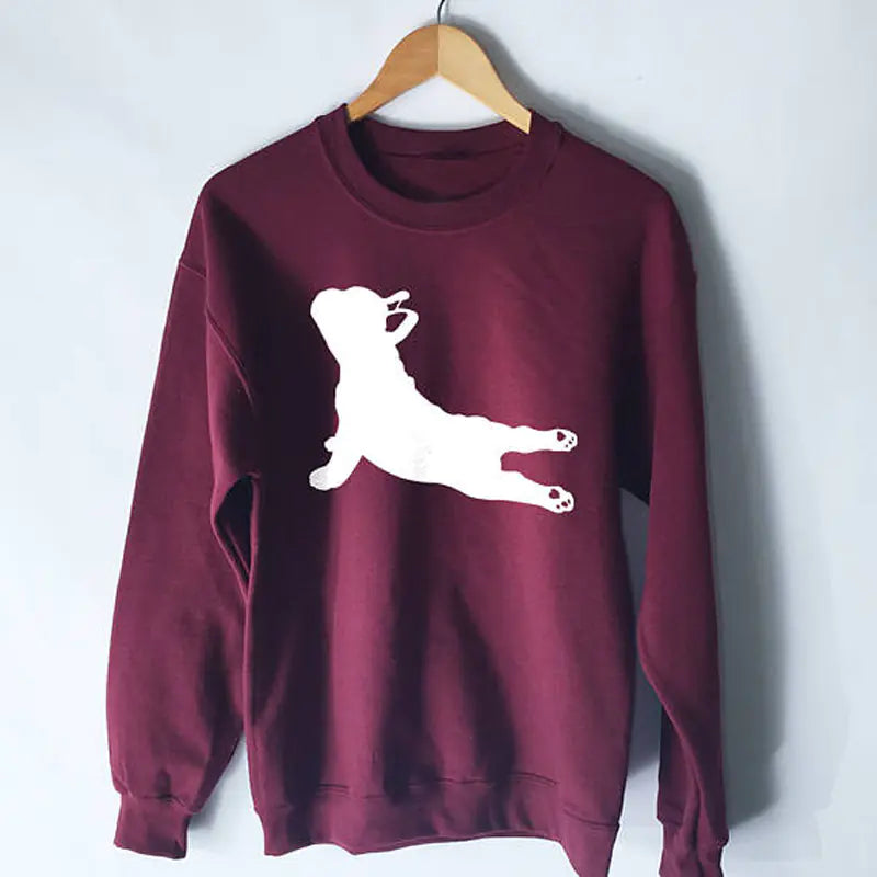 French Bulldog Yoga Pose Sweatshirt