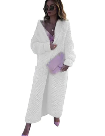 Women's Long Cardigan Sweater (One Piece)