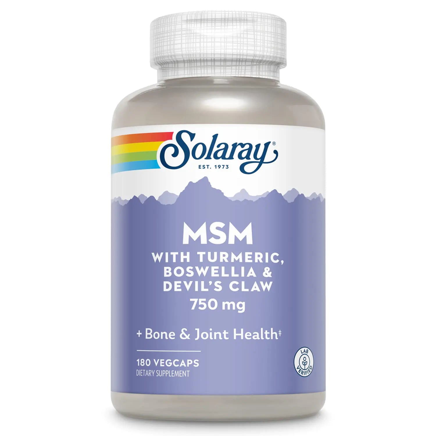 SOLARAY MSM | 180 ct 750 mg