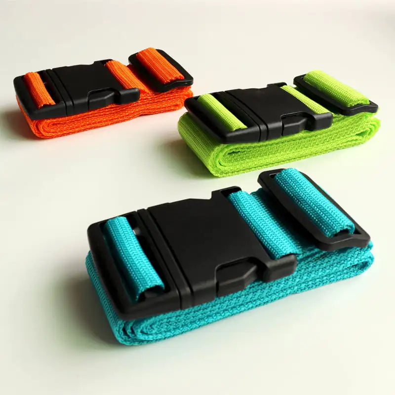 Adjustable 7-Color Nylon Travel Luggage Straps