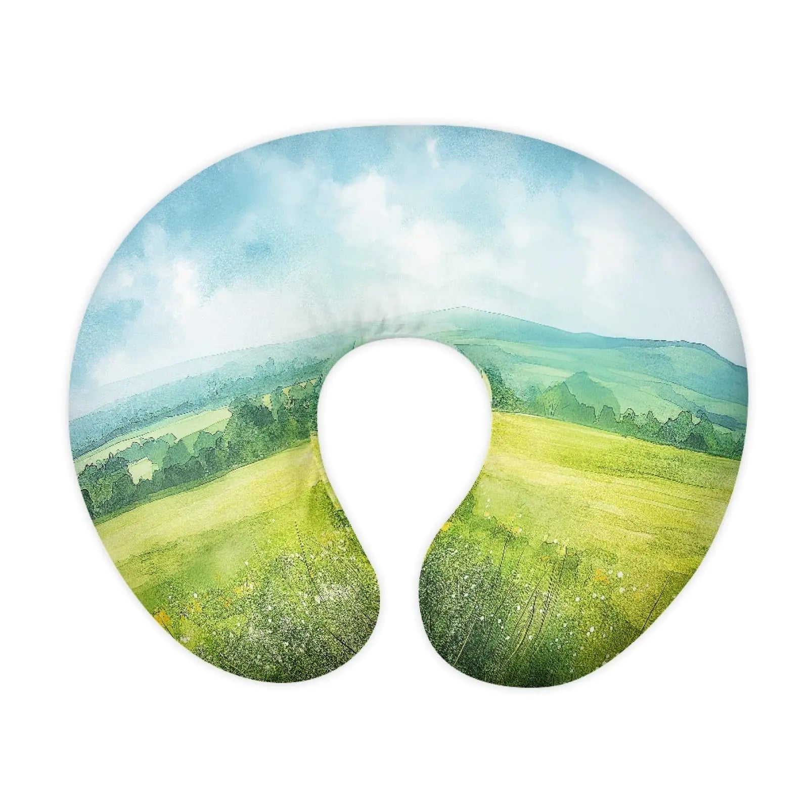 Forchrinse Watercolor View Painting Nursing Pillow Cover for Girls Boys Nursing Pillow Slipcover Breast Feeding Pillow Cover for MomsEasy to Care