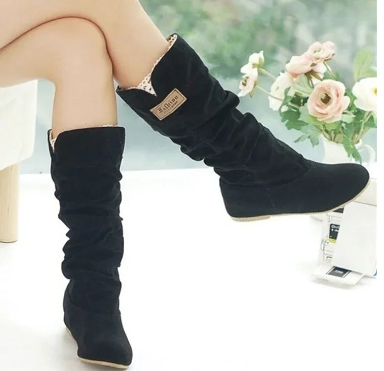 Aurora Bali Long Shaft Suede Boots (One Pair)