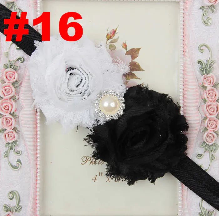 Popular Children's Headband with Pearl and Floral Design
