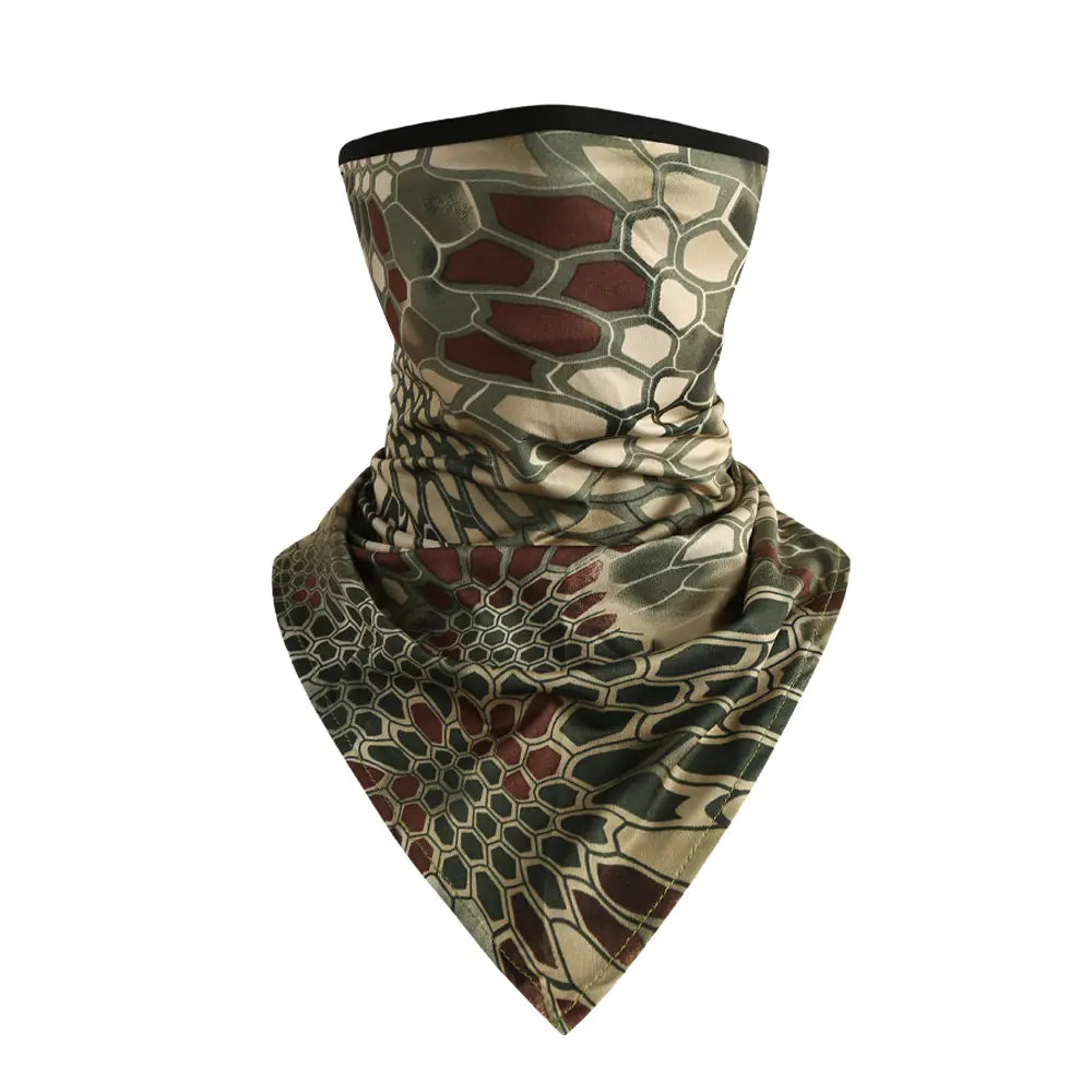 Summer Ice Silk Triangular Scarf Mask for Outdoor Cycling