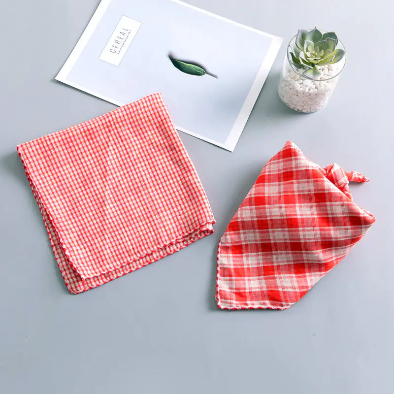 Double-sided Dog Turban Birthday Gift Water Bib