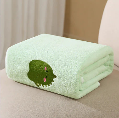 Small Animal Bath Towel with Embroidery 27.5"x55.1"