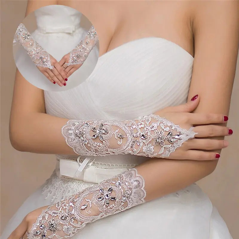 Bride Wedding Dress Gloves - Bridal Accessories