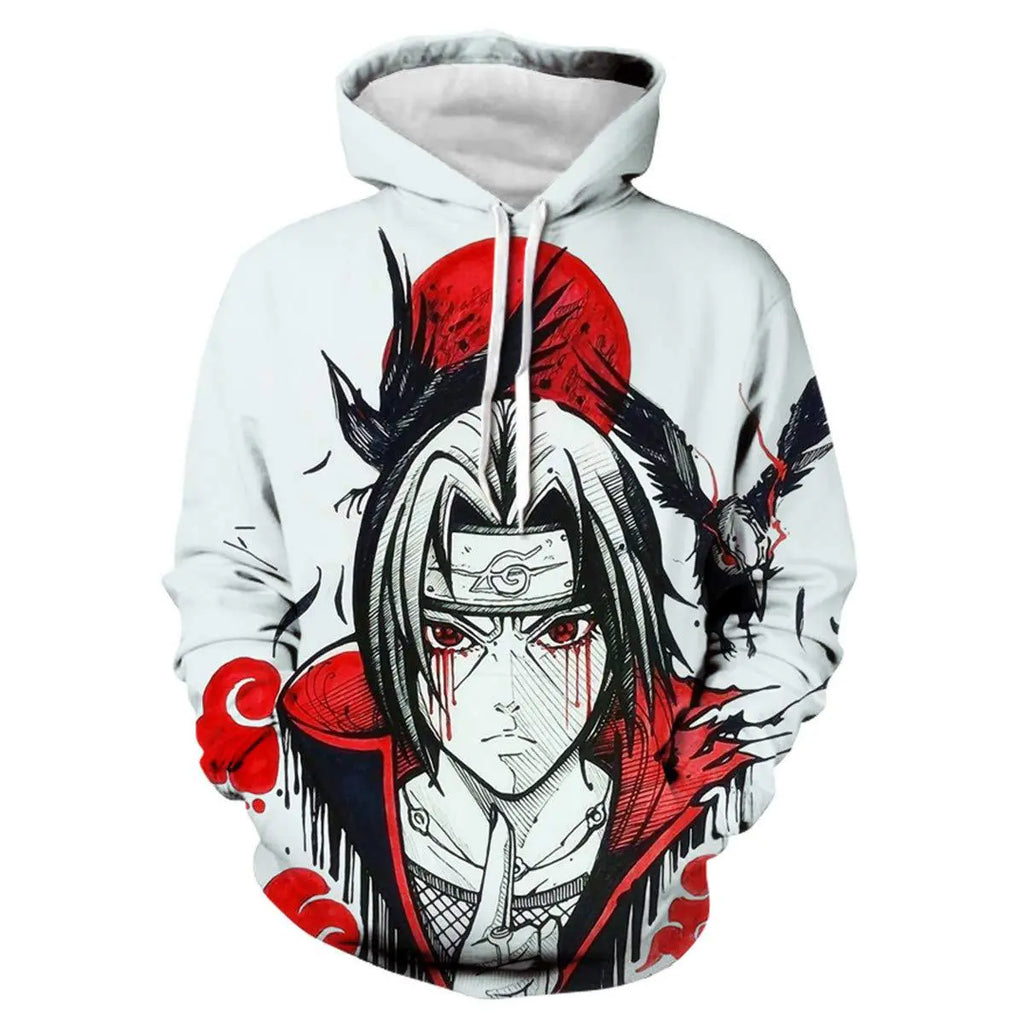 Men's Naruto 3D Print Hoodie with Kangaroo Pocket