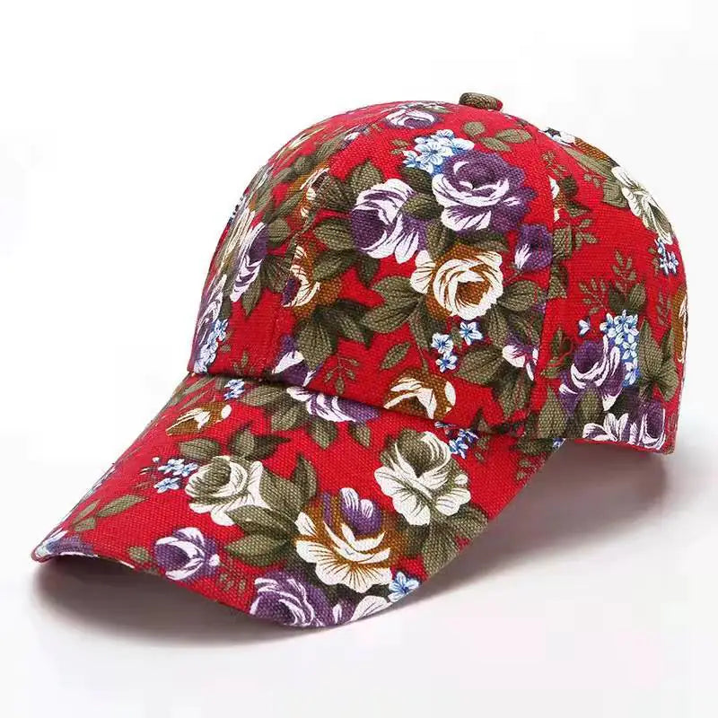 Floral Baseball Hat for Women's Casual Fashion