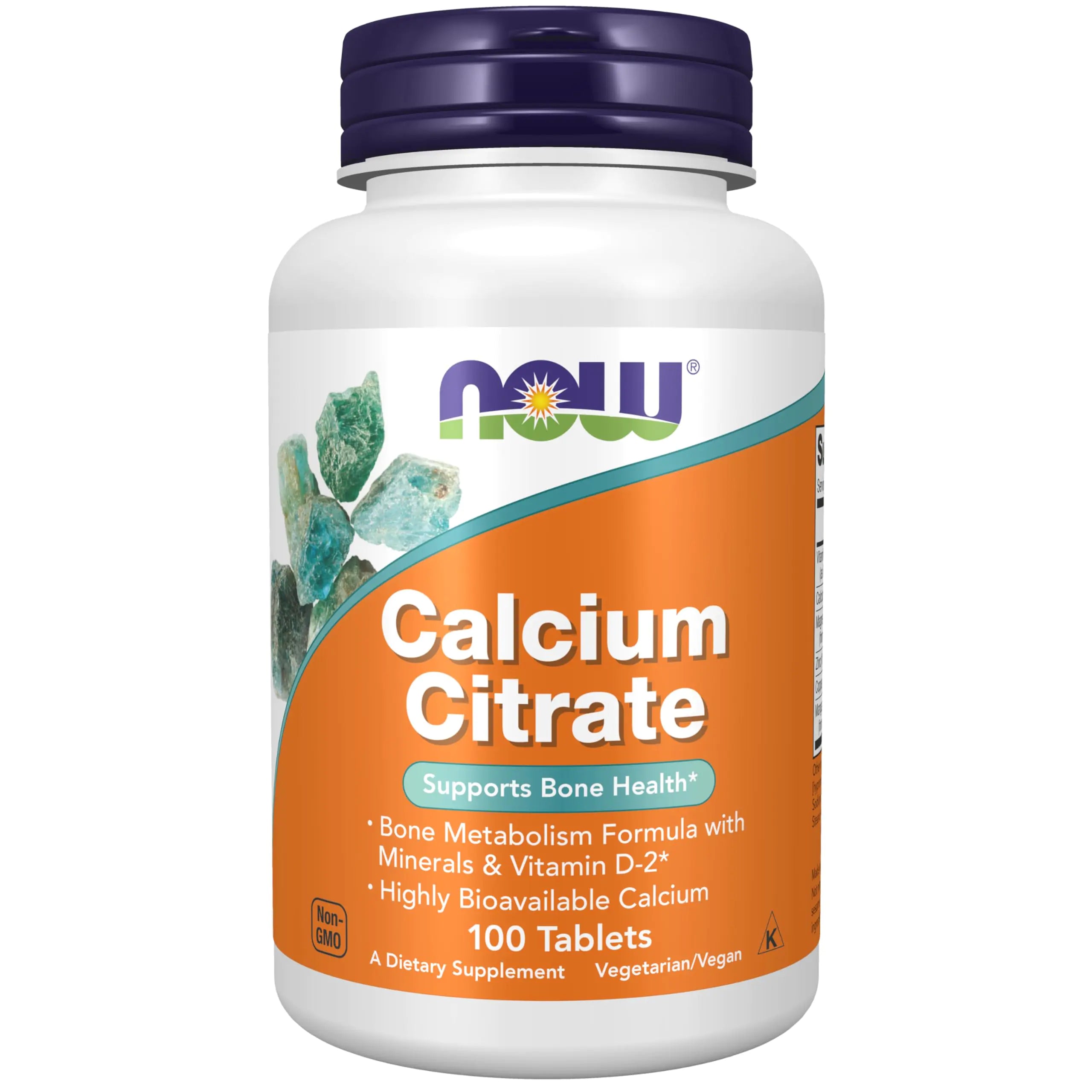 Calcium Citrate with Vitamin D Magnesium Zinc Copper and Manganese 100 Tablets