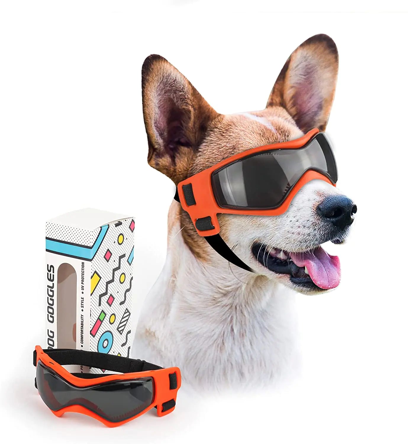 UV Resistant Soft Frame Dog Goggles and Sunglasses