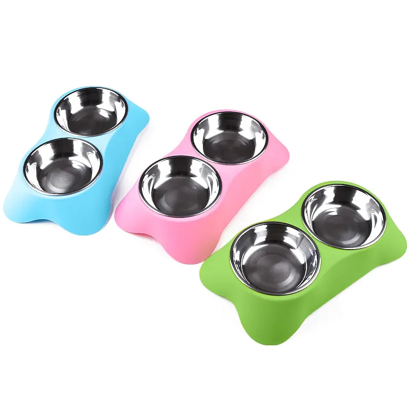 Eco-Friendly Non-Slip Silicone Pet Double Bowl