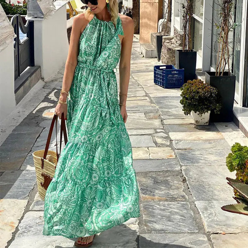 Mid-Length Women's Sleeveless Fashion Dress