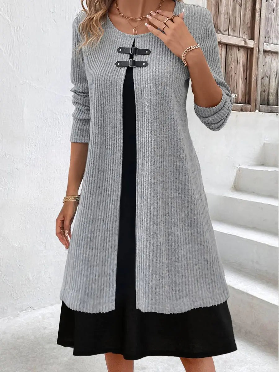 Slim-fit Long Sleeve Dress for Women