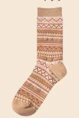 Warm Thick Coffee Color Women's Cotton Tube Socks