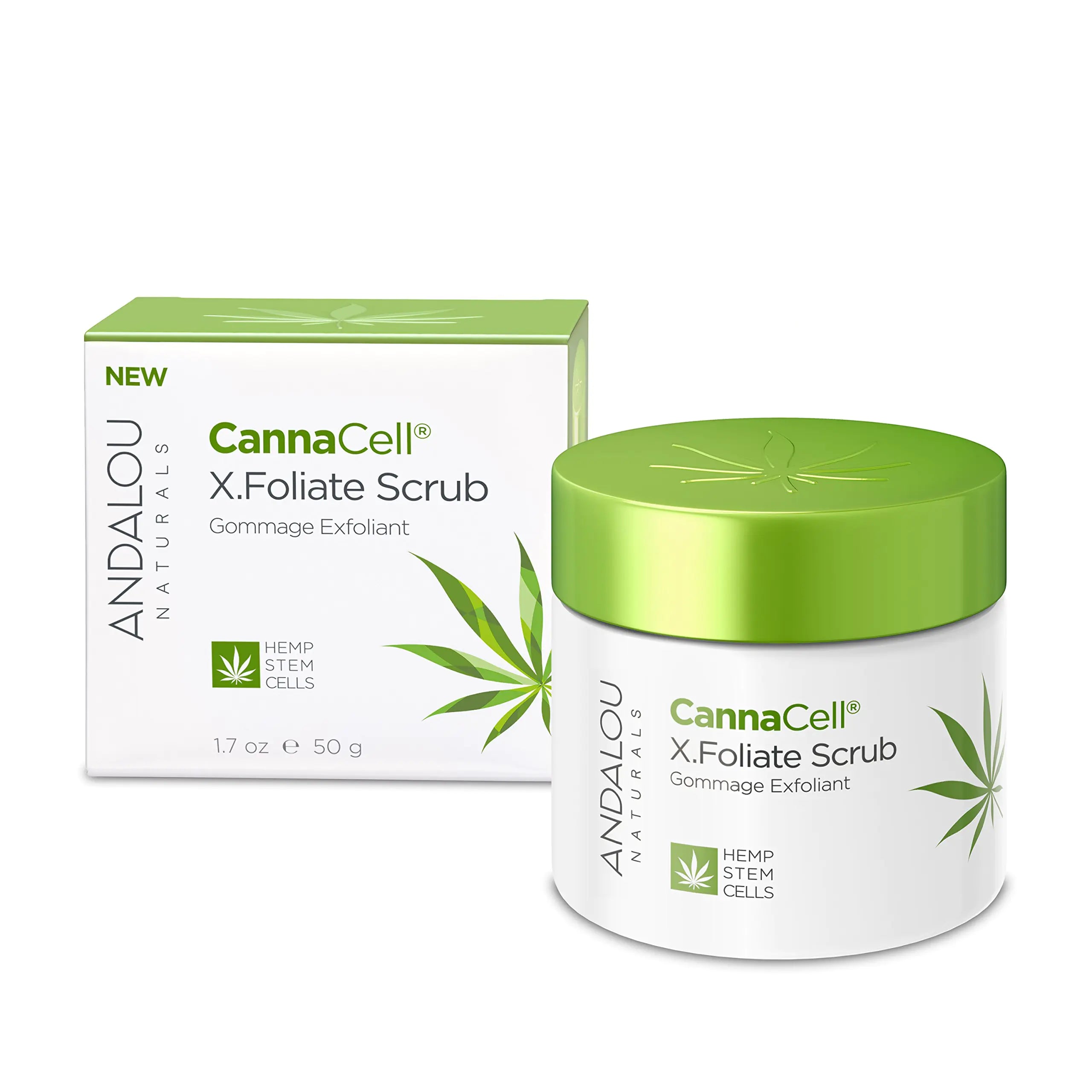 Andalou Naturals CannaCell X.Foliate Scrub 1.7 Ounces