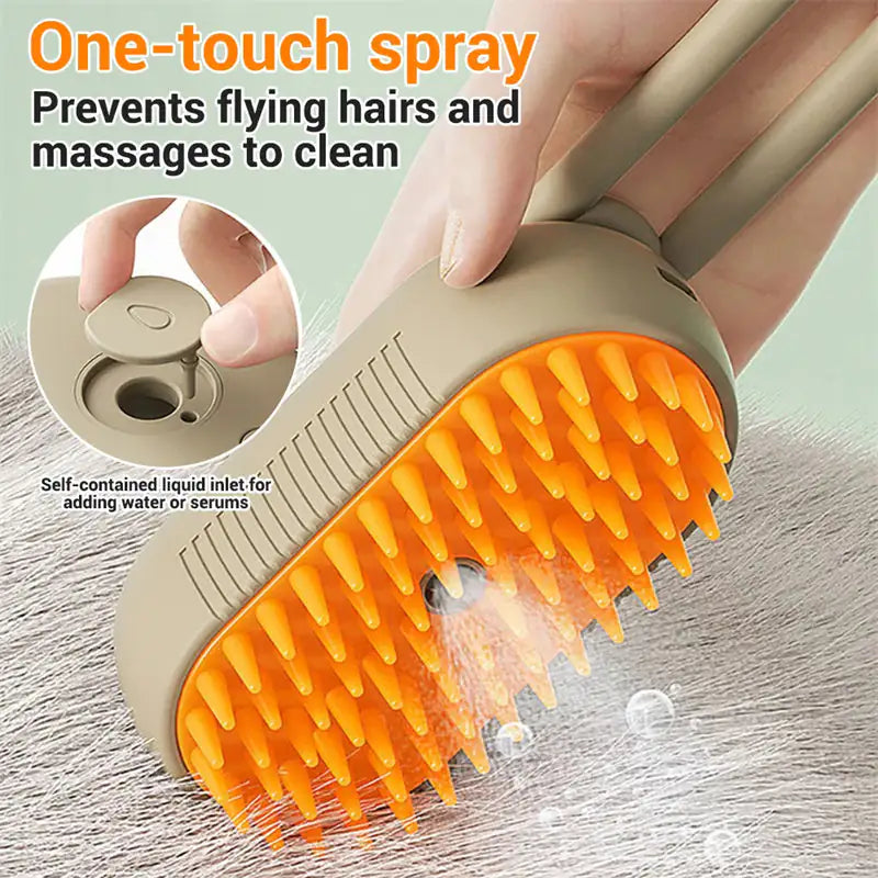 Cat Steam Brush Steamy Dog Brush 3 In 1 Electric Spray Cat Hair Brushes For Massage Pet Grooming Comb Hair Removal Combs Pet Products (Deactivated as recommended by ZCT)
