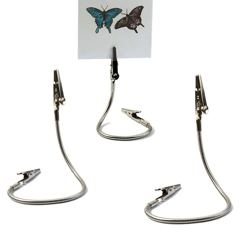 Rotating Double-Headed Alligator Clip with Flexible Hose