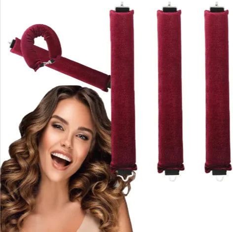 Heat-Free Rubber Hair Curler – 3 Hook Design