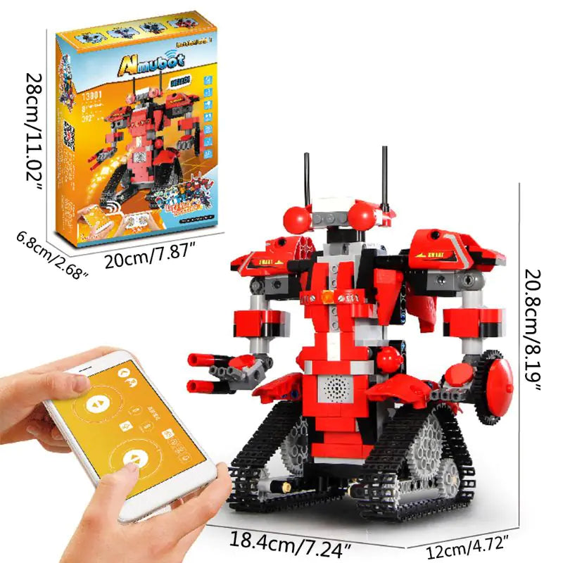Building Block Toy Set with Remote Control Robot