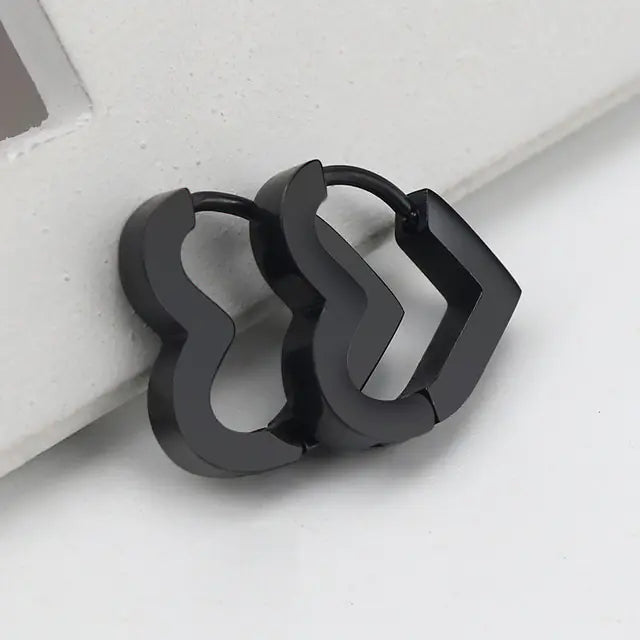 Geometric Titanium Steel Women's Earrings for Daily Wear
