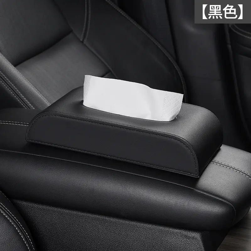 Creative Car Tissue Box with Premium Leather Design