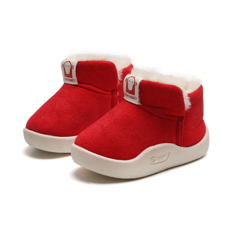 Warm Plush Snow Boots for Infant Toddler Girls & Boys