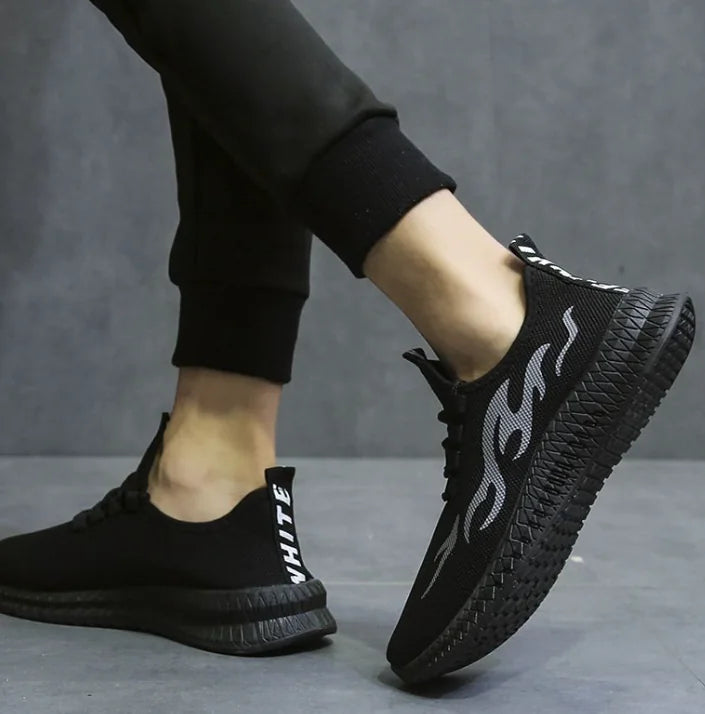 Reflective Flyknit Women's Sneakers - Korean Style Casual