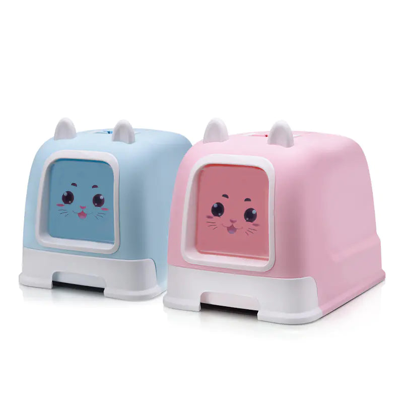 Enclosed Cat Litter Box with Drawer and Large Space