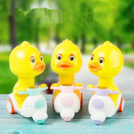 Cartoon Motorcycle Yellow Duck Toy