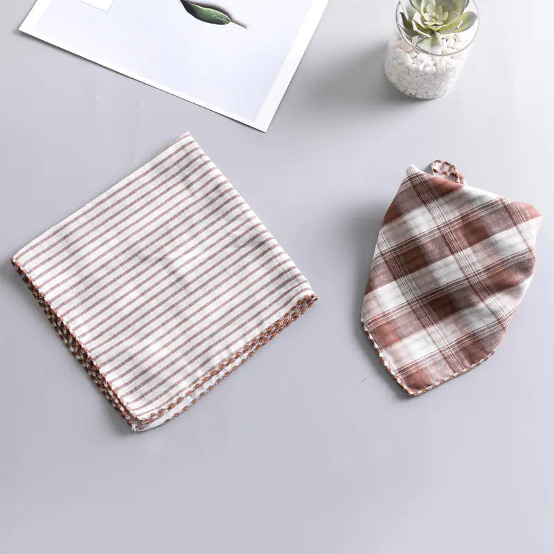 Double-sided Dog Turban Birthday Gift Water Bib