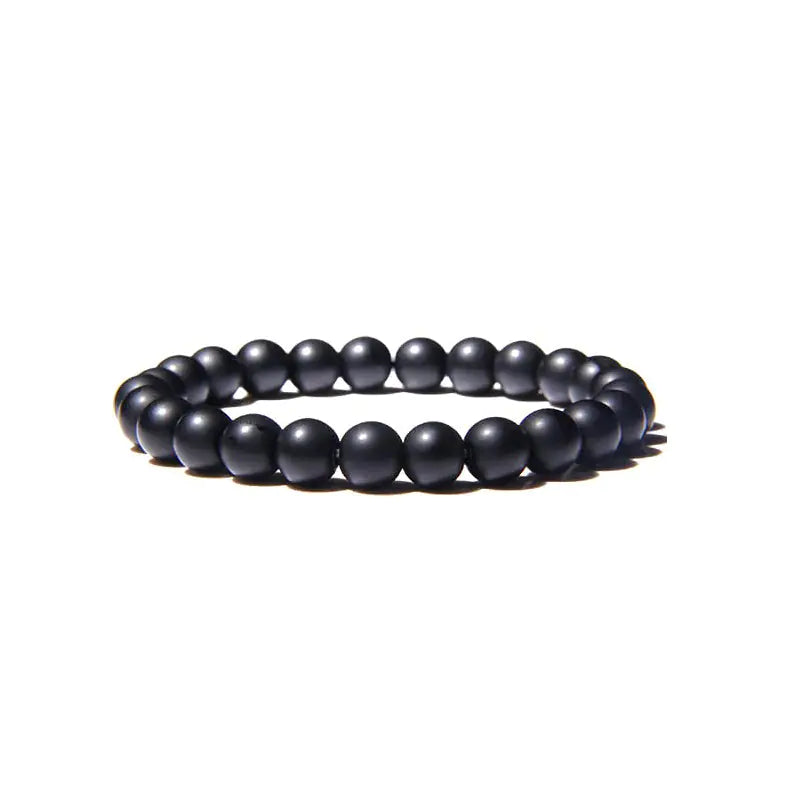 8mm Tigereye Iron Ore Yoga Stretch Bracelet for All