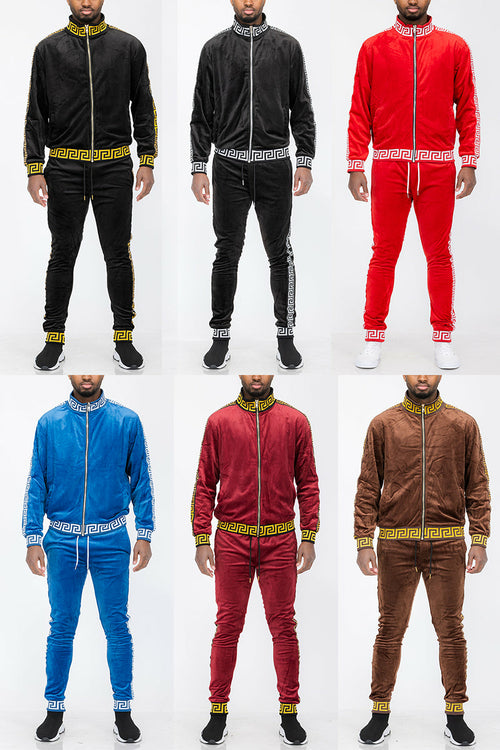 Track Suit Status Velour Set