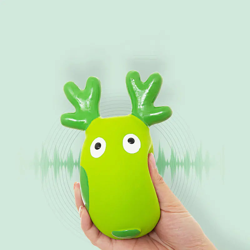 Safe Bite-Resistant Latex Deer Pet Toy with Sound