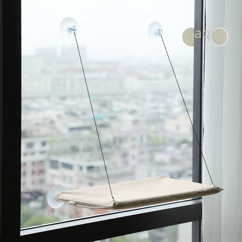 Suction Cup Cat Hammock for Window and Balcony