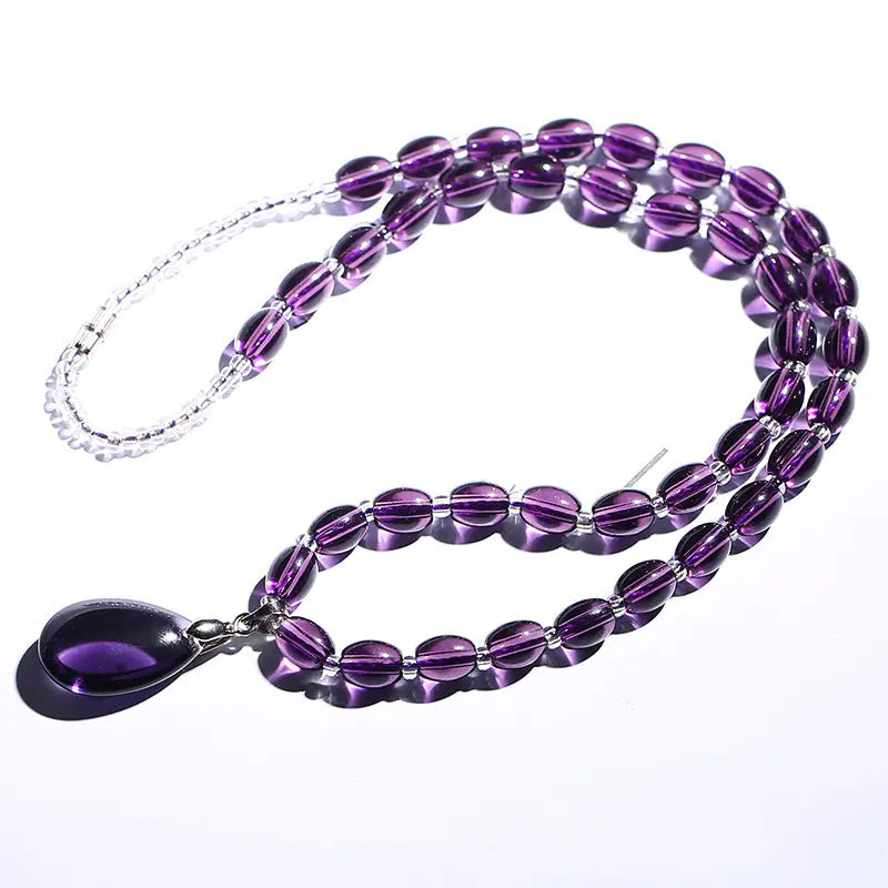 Goddess Amethyst Necklace - Spring Summer Fashion Jewelry