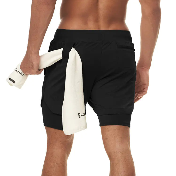 Men's Outdoor Training Shorts with Pockets (Loose Fit)