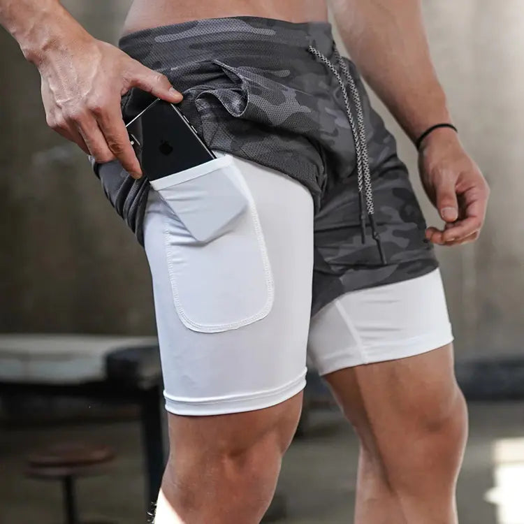 Men's Outdoor Training Shorts with Pockets (Loose Fit)