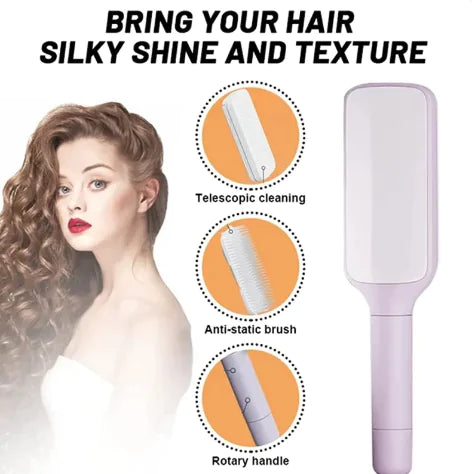 4-in-1 Self-Cleaning Hair Brush
