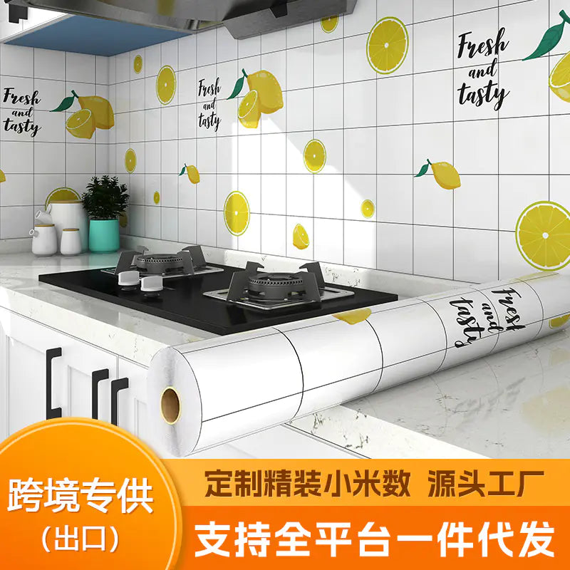 Oil-Resistant Kitchen Wall Stickers for Cabinets