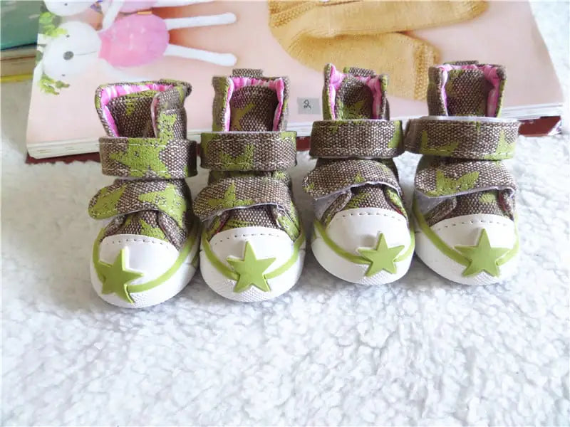 Breathable Cowboy Dog Shoes for Spring and Summer