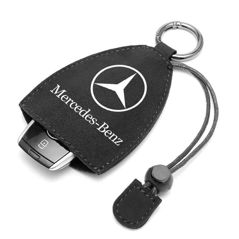 Factory Direct Faux Suede Car Key Case with Custom Logo