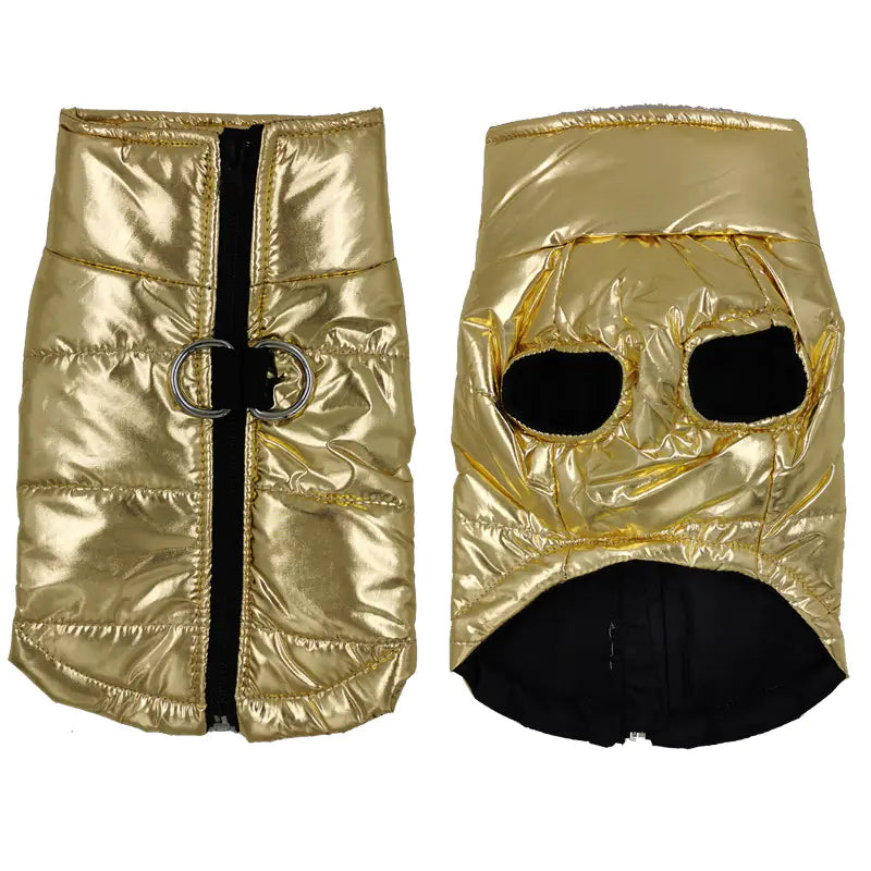 Glossy Dog Jacket Pet Vest for Stylish Canines